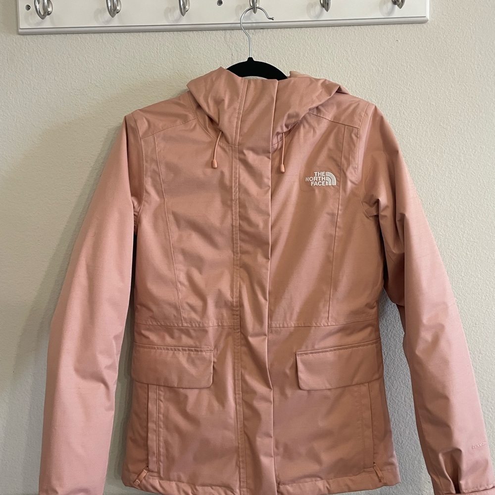 The North Face Pink Ski Jacket with Hood